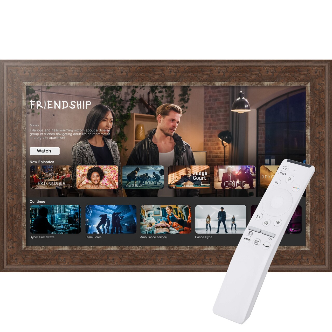 The Samsung Frame TV TV Frame, Ornate Frame TV (Fits 2021-2025 Models)